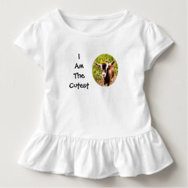 Ich bin das niedlichste Kind (Foto der Babyziege) Kleinkind T-shirt