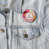 Ich bin das Oma Artistic Abstrakt Gold and Pink Button (Beispiel)