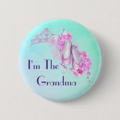 Ich bin das Oma Ballet Princess Theme Button (Vorderseite)