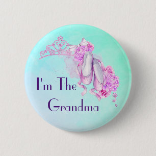 Ich bin das Oma Ballet Princess Theme Button
