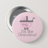 Ich bin das Oma Girl Baby Button (Vorne & Hinten)