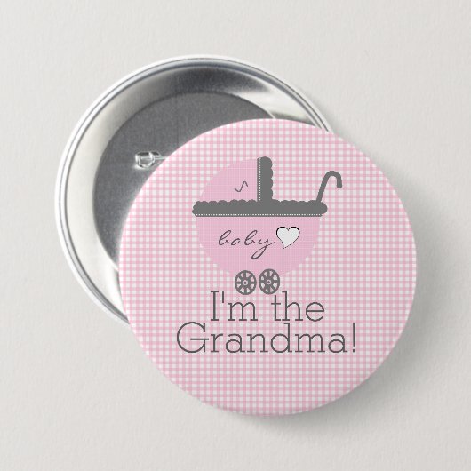 Ich bin das Oma Girl Baby Button (Vorne & Hinten)