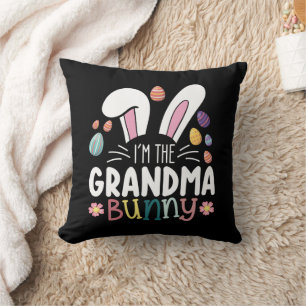 Ich bin das Oma-Kaninchen Ostern Familie passend Kissen