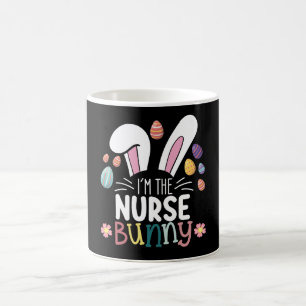 Ich bin das Oster-Matching-Krankenschwester-Häsche Kaffeetasse