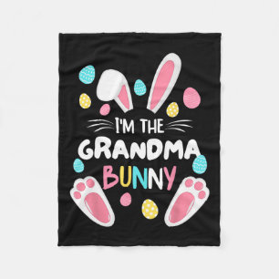 Ich bin das Osterfest-Party der Großmutter-Bunny M Fleecedecke