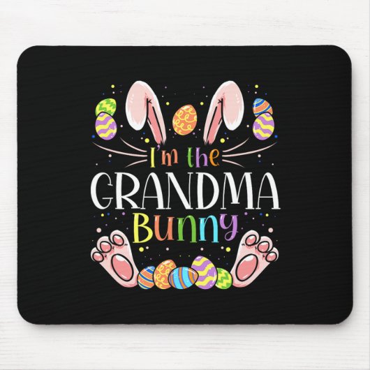 Ich bin das Osterfest-Party der Großmutter-Bunny M Mousepad (Vorne)
