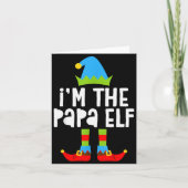 Ich bin das Papa-Elf-Shirt Männer passendes Elf Pa Karte (Vorderseite)