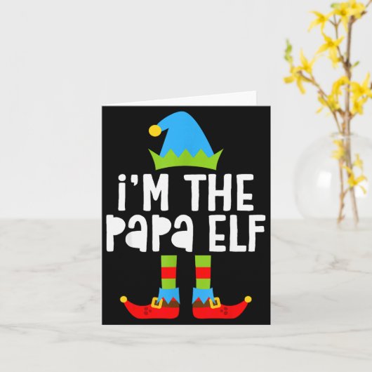 Ich bin das Papa-Elf-Shirt Männer passendes Elf Pa Karte (Gelbe Blume)