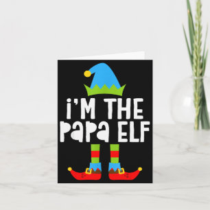 Ich bin das Papa-Elfen-Shirt Männer passendes Elf Karte