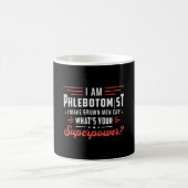 Ich bin das phlebotomistische Superpower Phlebotom Kaffeetasse (Mittel)