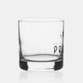 „Ich bin das Problem“ – Lustige handgeschriebene S Whiskyglas (Rechts)