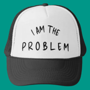 Ich bin das Problem – Lustige handgeschriebene Sch Truckerkappe