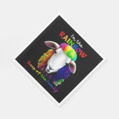 Ich bin das RAINBOW-Schaf der Familie 2 Serviette (Ecke)
