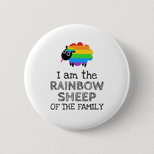 Ich bin das RAINBOW-SHEEP der Familie Button (Vorderseite)