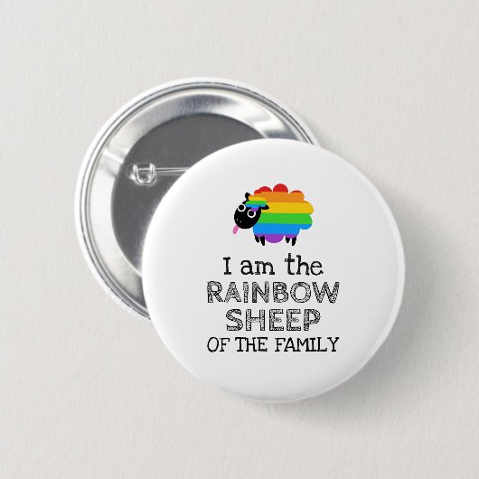 Ich bin das RAINBOW-SHEEP der Familie Button (Vorne & Hinten)