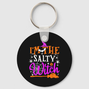 Ich bin das Salty Witch Shirt Lustige Hexe Hallowe Schlüsselanhänger