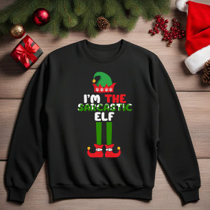 Ich bin das sarkastische Elf lustiges Weihnachts S Sweatshirt