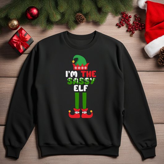 Ich bin das Sassy Elf Funny Christmas Sweatshirt