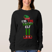 Ich bin das Sassy Elf Funny Christmas Sweatshirt (Vorderseite)