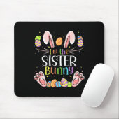 Ich bin das Schwester-Hasen-Passende Familien-Oste Mousepad (Mit Mouse)