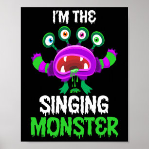 Ich bin das singende Monster-Matching Family Hallo Poster