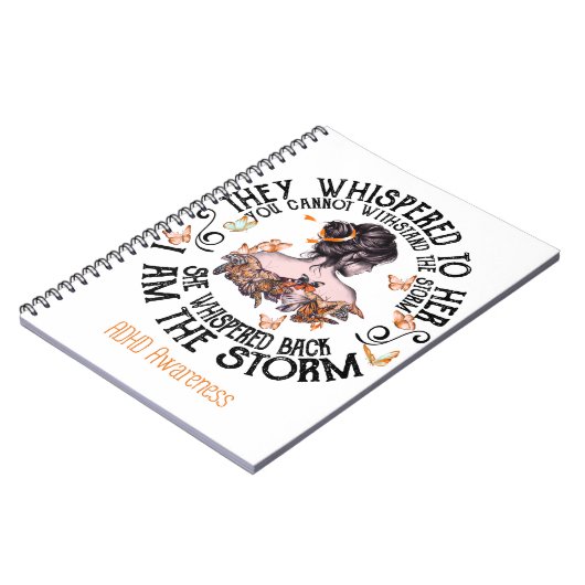 Ich bin das Storm ADHD-Bewusstsein Notizblock (Linke Seite)