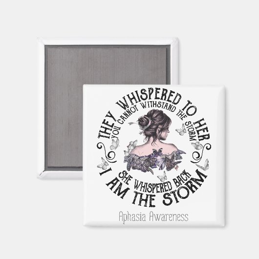 Ich bin das Storm-Aphasia-Bewusstsein Magnet (Vorderseite/Rückseite)
