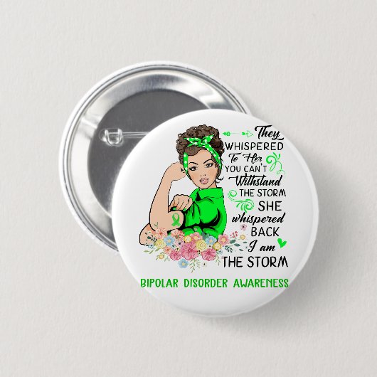Ich bin das Storm BIPOLAR DISORD Bewusstsein Button (Vorne & Hinten)