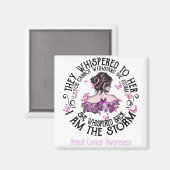 Ich bin das Storm-Brustkrebs-Bewusstsein Magnet (Vorderseite/Rückseite)