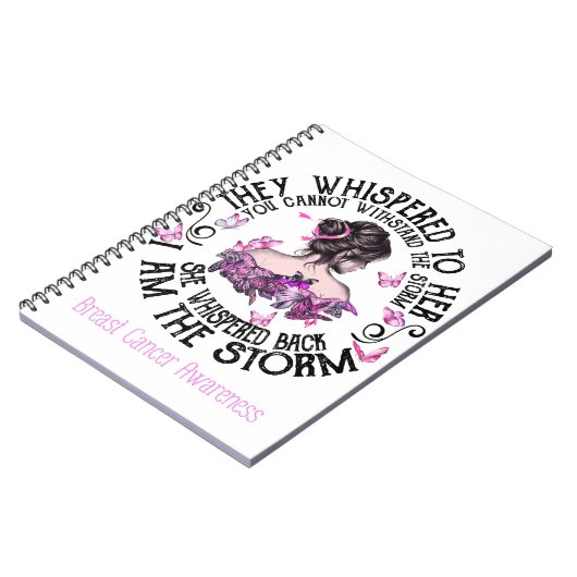 Ich bin das Storm-Brustkrebs-Bewusstsein Notizblock (Linke Seite)