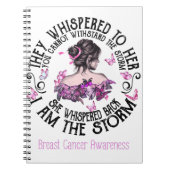 Ich bin das Storm-Brustkrebs-Bewusstsein Notizblock (Vorderseite)