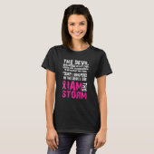 Ich bin das Storm-Brustkrebs-Bewusstsein T-Shirt (Vorne ganz)
