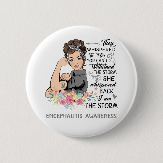 Ich bin das Storm ENCEPHALITIS Bewusstsein Button (Vorderseite)