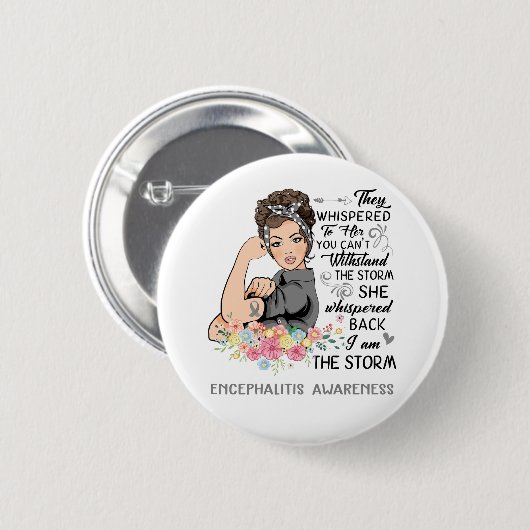 Ich bin das Storm ENCEPHALITIS Bewusstsein Button (Vorne & Hinten)