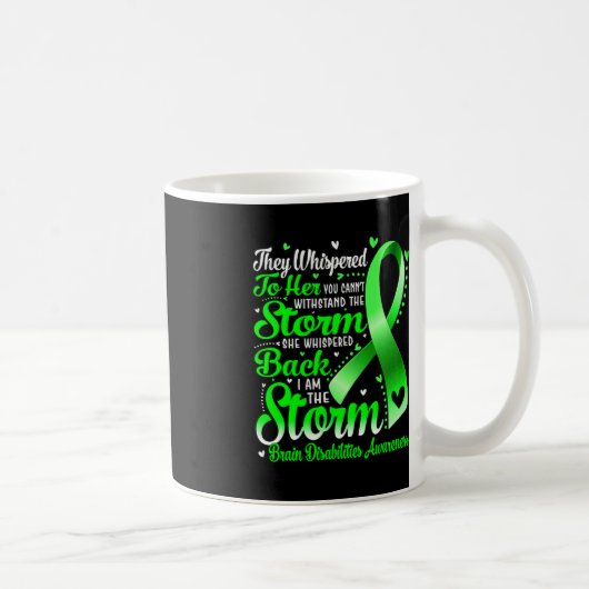 Ich bin das Storm-Gehirn Behinderung Bewusstsein G Kaffeetasse (Rechts)
