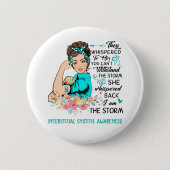 Ich bin das Storm INTERSTITIAL CYSTITIS Bewusstsei Button (Vorderseite)