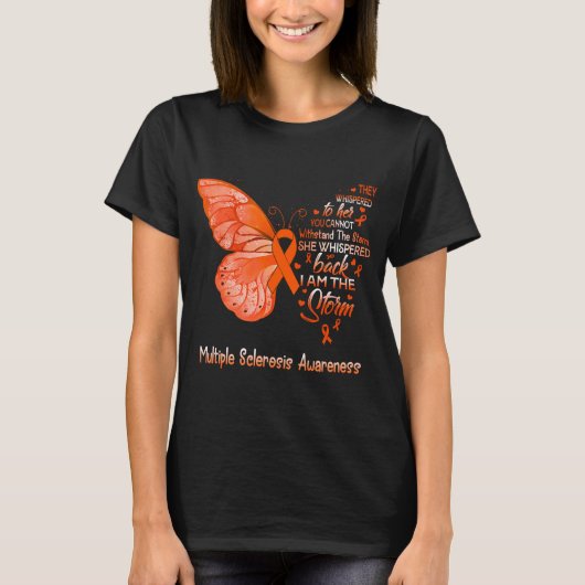 Ich bin das Storm-Multiple-Sklerose-Bewusstsein T-Shirt (Vorderseite)