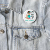 Ich bin das Storm PERITONEAL CANCER Bewusstsein Button (Beispiel)
