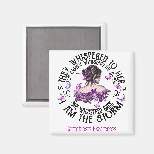 Ich bin das Storm-Sarcoidose-Bewusstsein Magnet (Vorderseite/Rückseite)