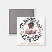 Ich bin das Storm Uteruskrebs-Bewusstsein Magnet (Vorderseite/Rückseite)