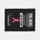 Ich bin das Stormbrustkrebs-Bewusstsein der rosa S Fleecedecke (Vorderseite (Horizontal))