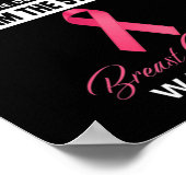 Ich bin das Stormbrustkrebs-Bewusstsein der rosa S Poster (Ecke)