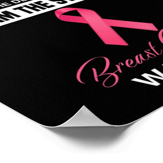 Ich bin das Stormbrustkrebs-Bewusstsein der rosa S Poster (Ecke)