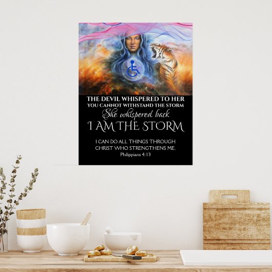 Ich bin das Stormplakat Poster (Küche)