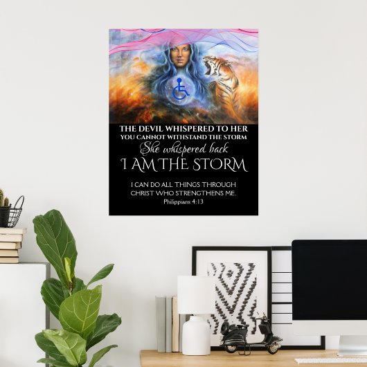 Ich bin das Stormplakat Poster (Heimbüro)