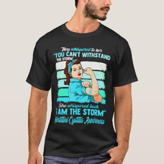 Ich bin das stürmische INTERSTITISCH-ZYSTITIS-BEWU T-Shirt (Vorderseite)