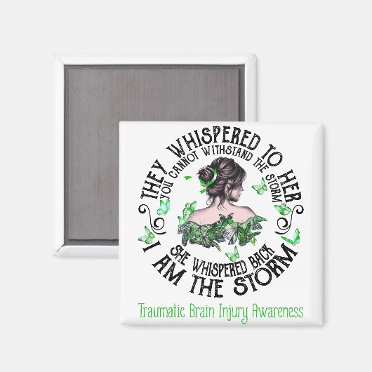 Ich bin das stürmische traumatische Bewusstsein fü Magnet (Vorderseite/Rückseite)