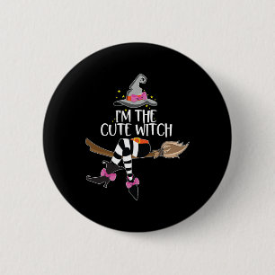 Ich bin das süße Hexen-Halloween-Gruppenkostüm Button