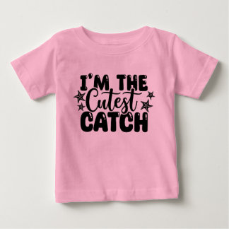 Ich bin das süßeste Fang Pink Baby T-Shirt
