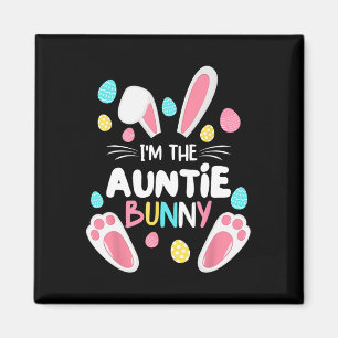 Ich bin das Tante-Bunny-Passende Familien-Osterpar Magnet